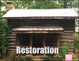 Historic Log Cabin Restoration  Mount Gilead, North Carolina
